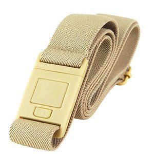 Beltaway2 Square Adjustable Stretch Flat Buckle Belt Plus Size 16-4X - Sand